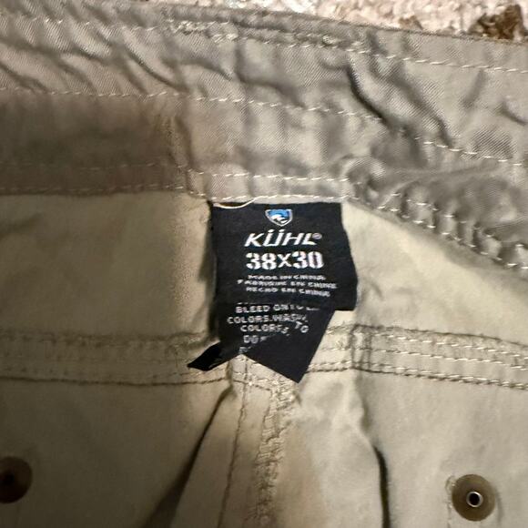Kuhl Revolvr Rogue Mens Hiking Pants Size 38x29 Khaki Tan - Picture 5 of 6